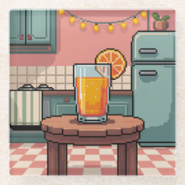 Holiday Juice Pixel Art Untersetzer