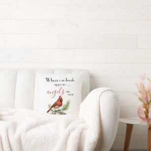 Holiday Kardinal Angels Inspirational Modern Kissen