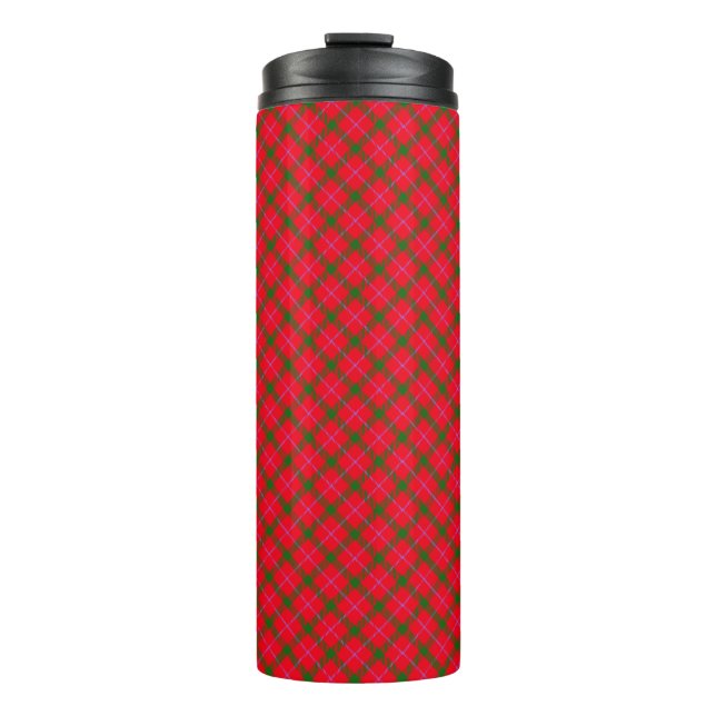 Holiday Kariert Christmas Tartan Thermosbecher (Vorderseite)