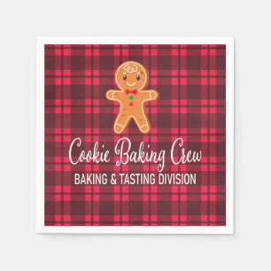 Holiday Kariert Cookie Backpapier Napkin Serviette