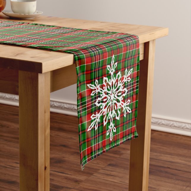 Holiday Kariert Table Runner Mittelgroßer Tischläufer (Beispiel)