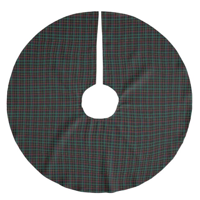 Holiday Kariert Tree Skirt Polyester Weihnachtsbaumdecke (Vorderseite)