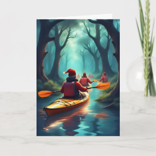 Holiday Kayak Crew - Weihnachtskarte Karte