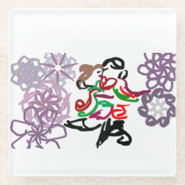 Holiday Kiss  Glasuntersetzer