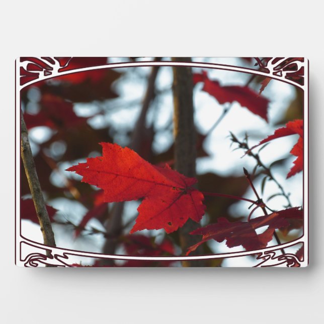 Holiday Leaves Fotoplatte (Vorderseite)