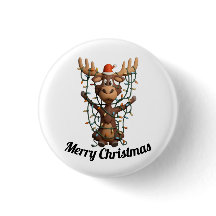 Holiday Lights Moose