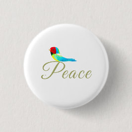 Holiday Little Bird  Messenger of Peace Button