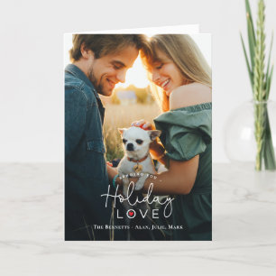 Holiday Love Fold Carte photo de vacances