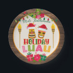 Holiday Luau Party Paper Plate - W Pappteller<br><div class="desc">Perfekter Gegenstand,  um jedes Weihnachtsfest zu ergänzen!</div>