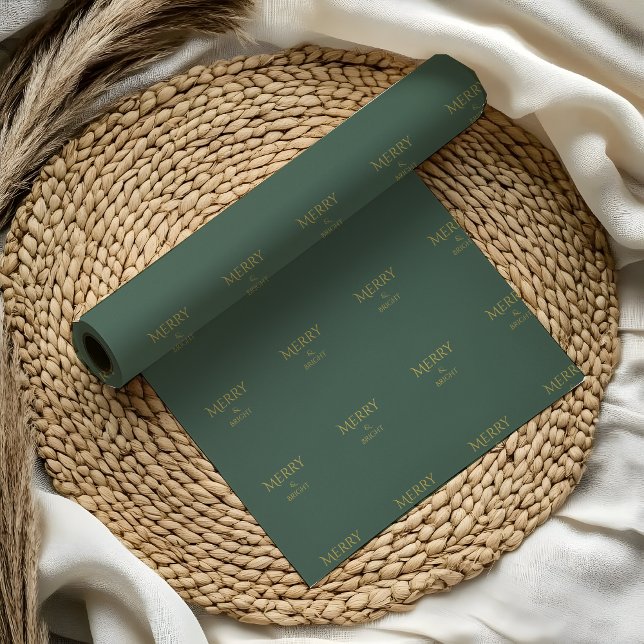  Holiday Luxe Christmas Wrapping Paper | Green Geschenkpapier (Von Creator hochgeladen)