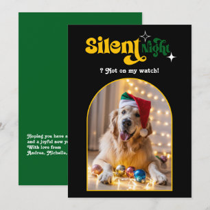 Holiday Luxe Funny Retro Pet Hund Weihnachten Foto