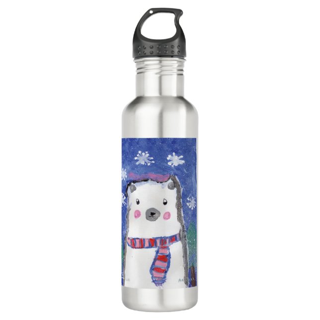 Holiday Magic - Kids Art for CHOC Edelstahlflasche (Vorderseite)