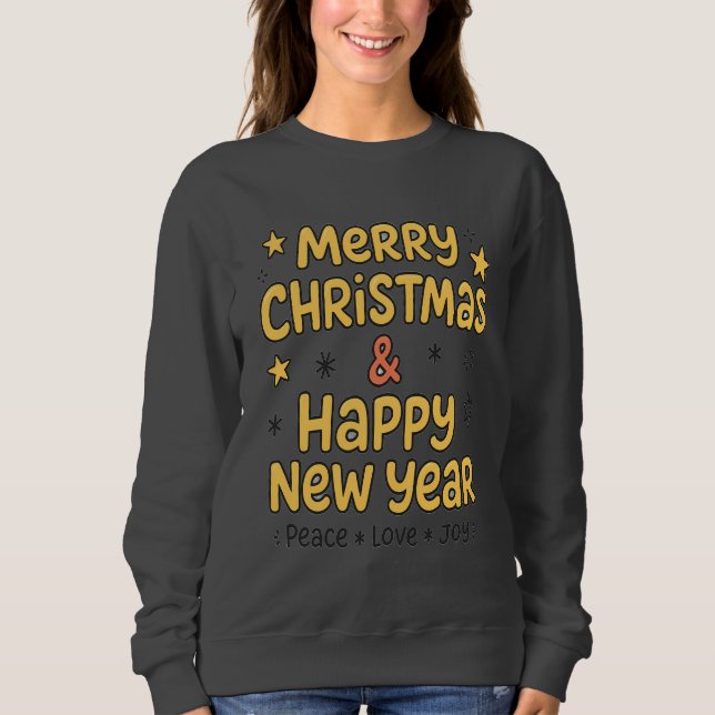 Holiday Merry Christmas Gift Sweatshirt for Women (Devant)