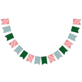 Holiday Mid Mod Frack Bunting Banner