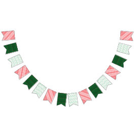 Holiday Mid Mod Frack Bunting Banner
