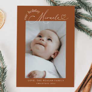 Holiday Miracle Weihnachten Braun Bekanntgabe Ankündigung