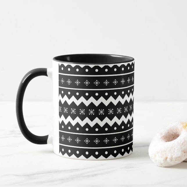 Holiday Mittens Warmes wünscht Weihnachten Kaffee  Tasse (Mit Donut)