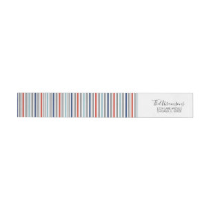 Holiday Modern Stripes Label