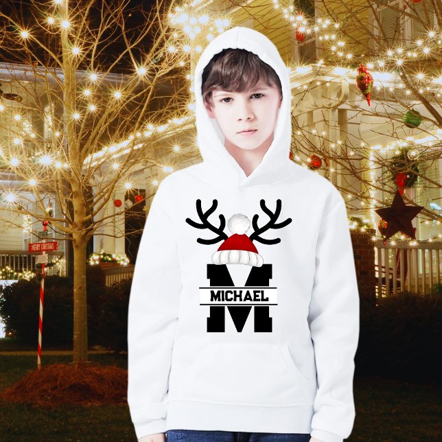 Holiday Monogram Rentier Matching Family Hoodie (Von Creator hochgeladen)