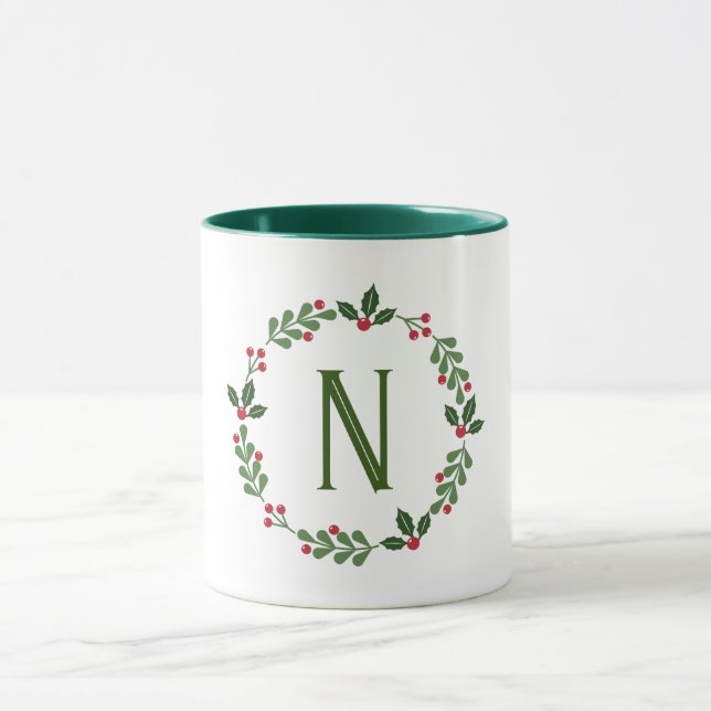 Holiday Monogram Tasse (Zentrum)