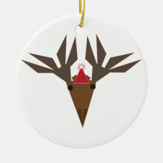 holiday moose keramik ornament