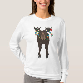 Holiday Moose Women's Long Sleeve Shirt