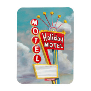 Holiday Motel Sign Magnet