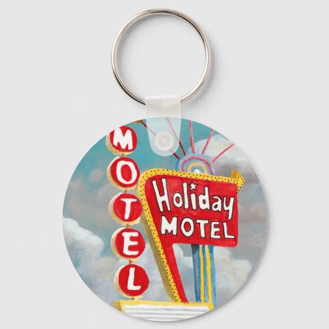 Holiday Motel Sign Schlüsselanhänger (Vorderseite)