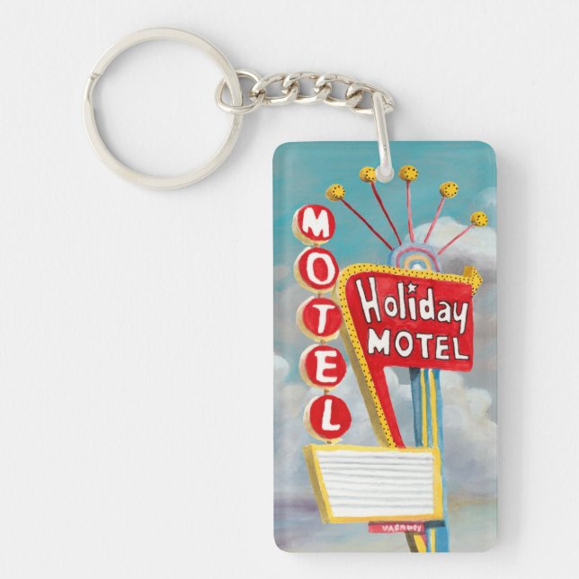 Holiday Motel Sign Schlüsselanhänger (Vorderseite)