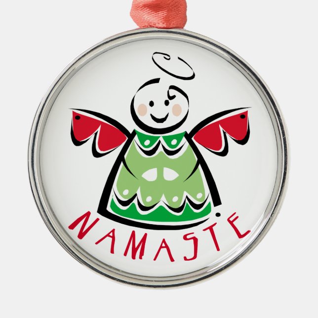 Holiday Namaste Angel Ornament (Vorne)