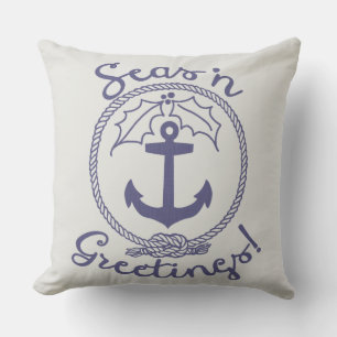 Holiday Nautical   Seas 'n Grüße Kissen