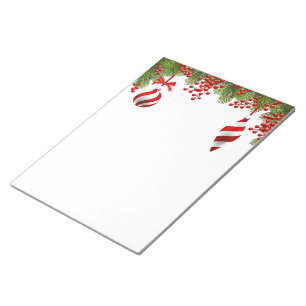 Holiday Notepad-Fir Bough Ornaments Notizblock