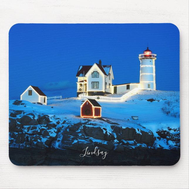 Holiday Nubble Lighthouse Mousepad (Vorne)