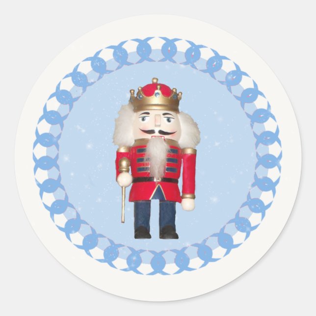 Holiday Nutcracker Classic Round Sticker (Vorderseite)
