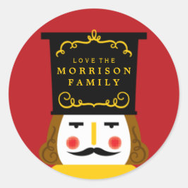 Holiday Nutcracker Envelope Closure Sticker