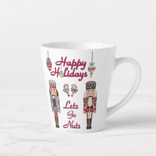 Holiday Nutcracker Lasse Nuts Latte Tasse (Rechts)
