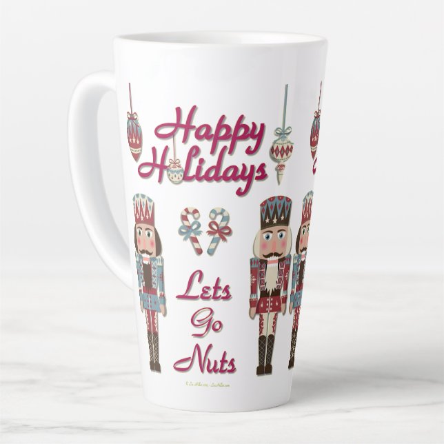 Holiday Nutcracker Lasse Nuts Latte Tasse (Linke Ecke)