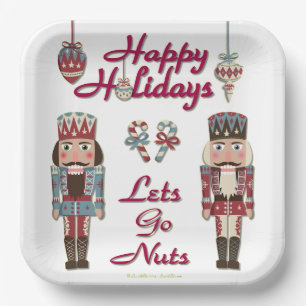 Holiday Nutcracker Lets Go Nuts Pappteller