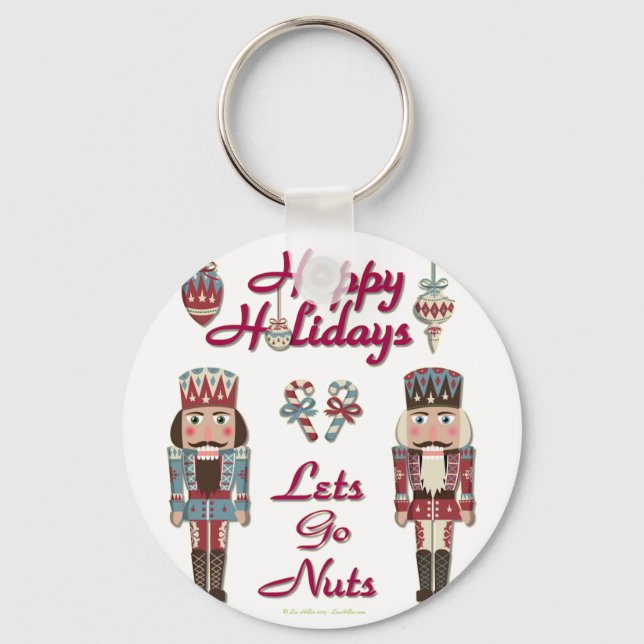 Holiday Nutcracker Lets Go Nuts Schlüsselanhänger (Vorderseite)