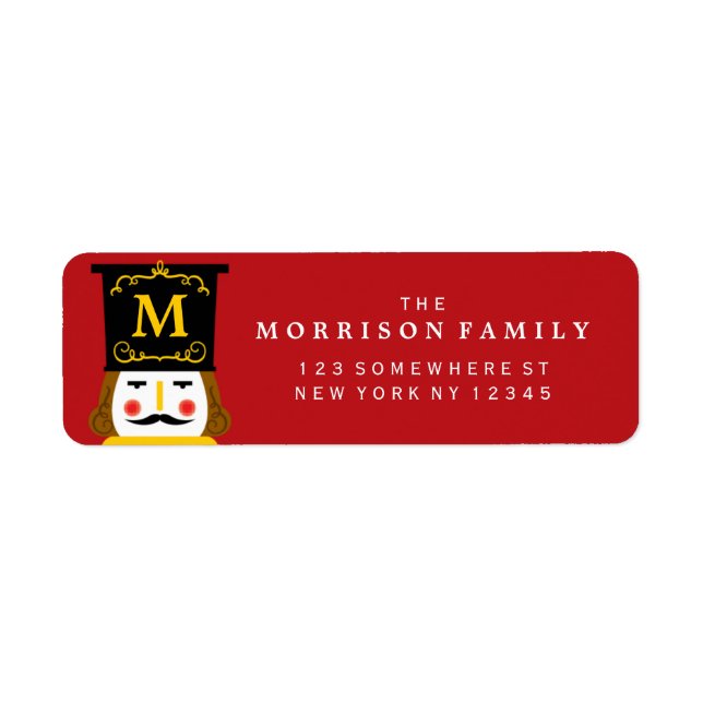 Holiday Nutcracker Monogram Red (Vorne)