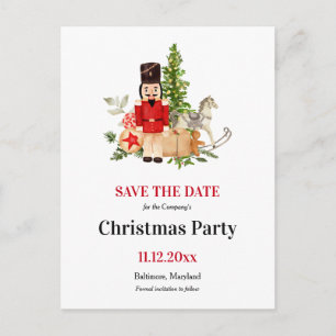 Holiday Nutcracker   Weihnachts-Party Save the Dat Ankündigungspostkarte