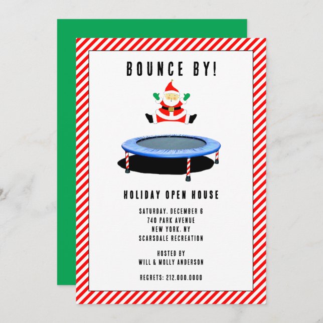 Holiday Open House Einladung (Vorne/Hinten)