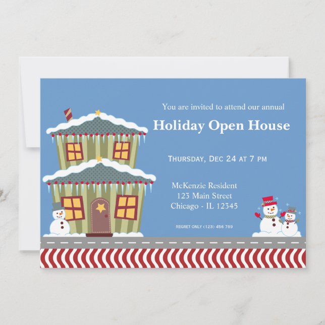 Holiday Open House Einladung (Vorderseite)