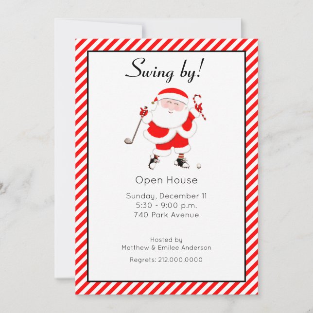 Holiday Open House Einladung (Vorderseite)