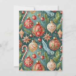 Holiday Ornaments  Party Invitation