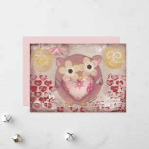 Holiday Owl Feiertagskarte