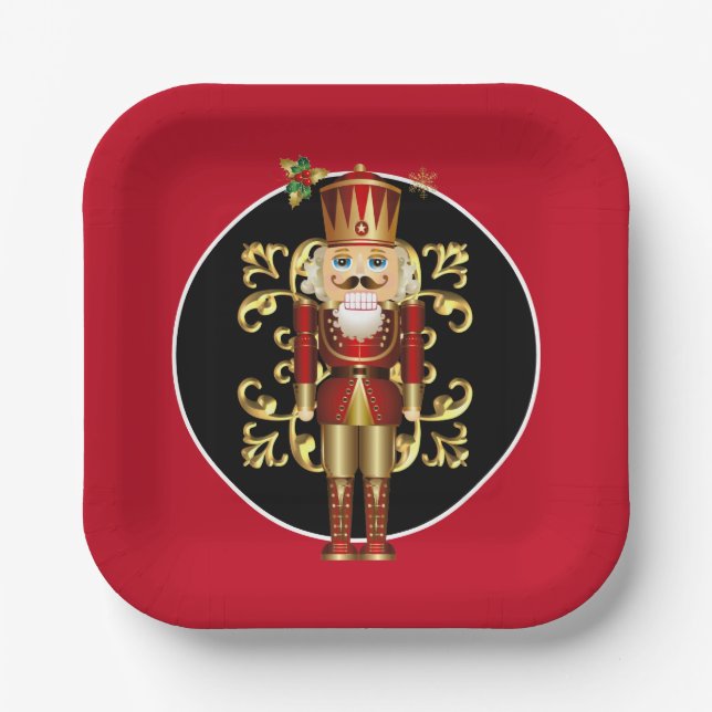 Holiday Paper Tellers-Nutcracker Pappteller (Vorderseite)
