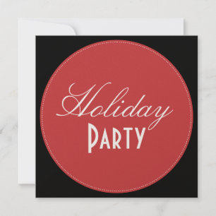 Holiday Party invitations, red + green dot Einladung