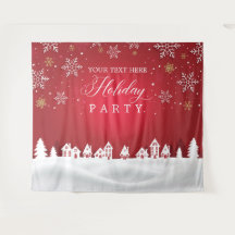 Holiday Party snowflakes photobooth backdrop