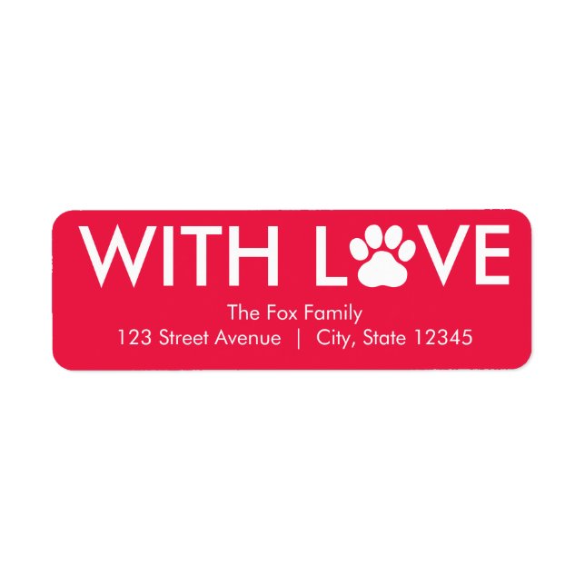 Holiday Paws EDITABLE COLOR Liebe (Vorne)